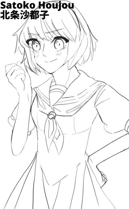 Drawing Satoko Sketch