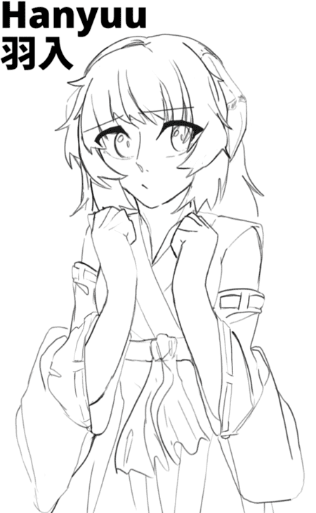 Drawing Hanyuu Sketch